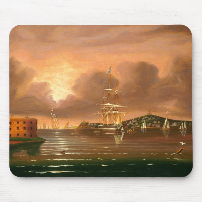 Threatening Sky, Bay of New York Mouse Pad (Front)
