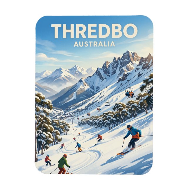 Thredbo Alpine Resort Australia Magnet (Vertical)