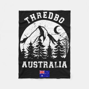 Thredbo Snowy Mountains Australia Ski Resort Alpin Fleece Blanket
