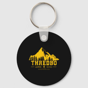 Thredbo Snowy Mountains Australia Ski Resort Souve Key Ring