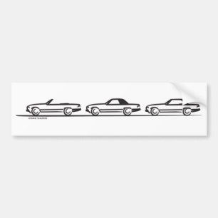 Three 107 SLs Bumper Sticker