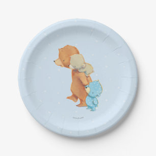 Three Adorable Bear Friends Paper Plate