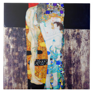Three Ages of Life, Gustav Klimt Ceramic Tile