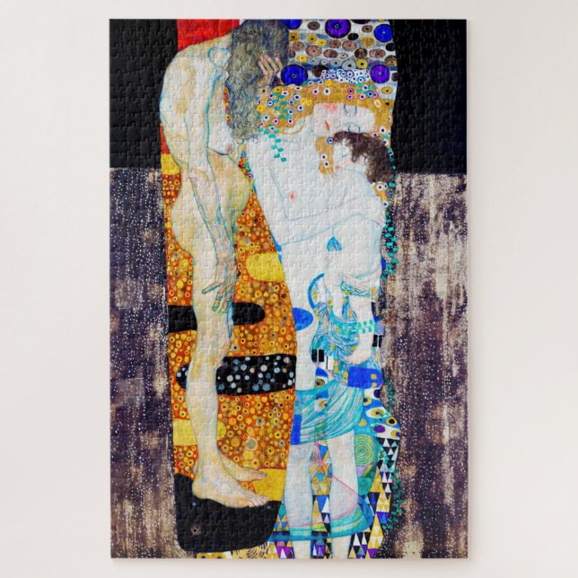 Three Ages of Life, Gustav Klimt Jigsaw Puzzle (Vertical)