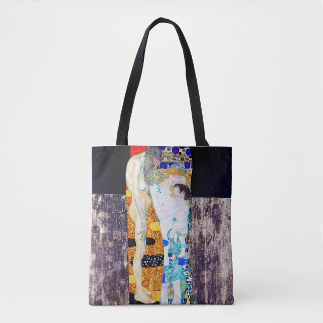 Three Ages of Life, Gustav Klimt Tote Bag (Front)