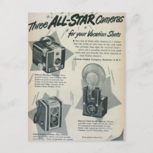 Three All Star Cameras Postcard