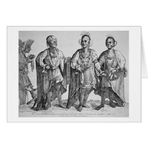 Three American Cherokee Chiefs, 1762 (engraving)
