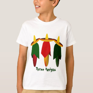 Three Amigo Hot Peppers Kids T-shirt