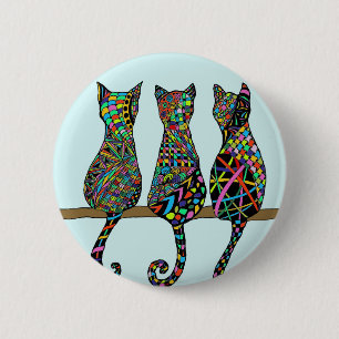Three Amigos 6 Cm Round Badge