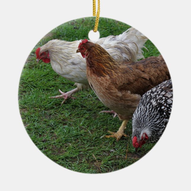 Three Amigos Ceramic Ornament (Front)