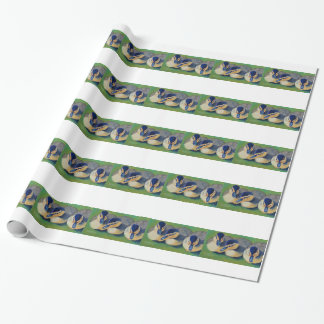 Three Amigos Ducks Chicks Wrapping Paper