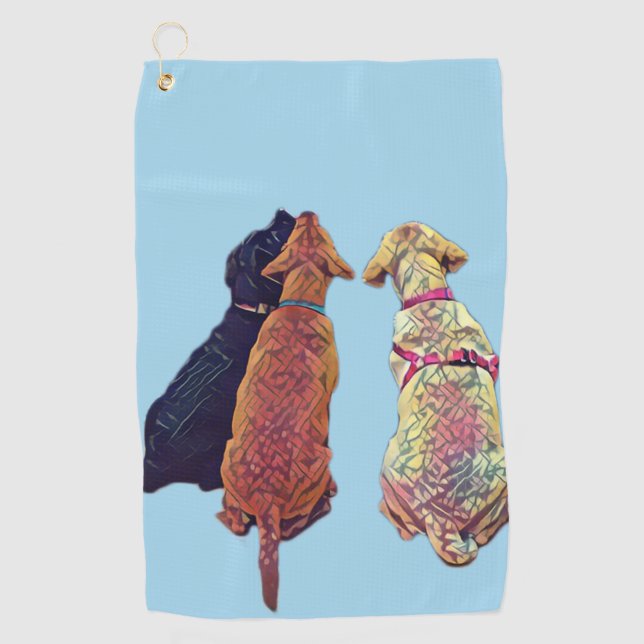 Three amigos Golf Towel (Front)