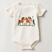 Three Amigos Horse Lover  Infant Creeper