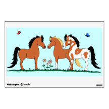 Three Amigos Horse Wall Decal