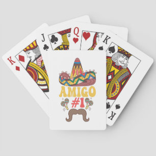 Three Amigos Mexican Funny Matching Cinco De Mayo Playing Cards