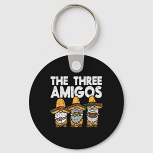 Three Amigos Mexican Gnomes Cute Cinco De Mayo Fie Key Ring