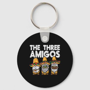 Three Amigos Mexican Gnomes Cute Cinco De Mayo Fie Key Ring