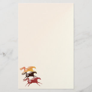 Three Ancient Horses 2STATIONERY Stationery