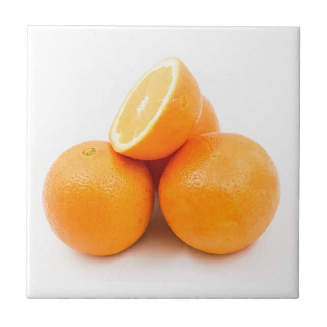 Three and a Half Oranges Ceramic Tile (Front)