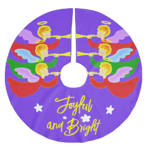 Three Angels Brushed Polyester Tree Skirt