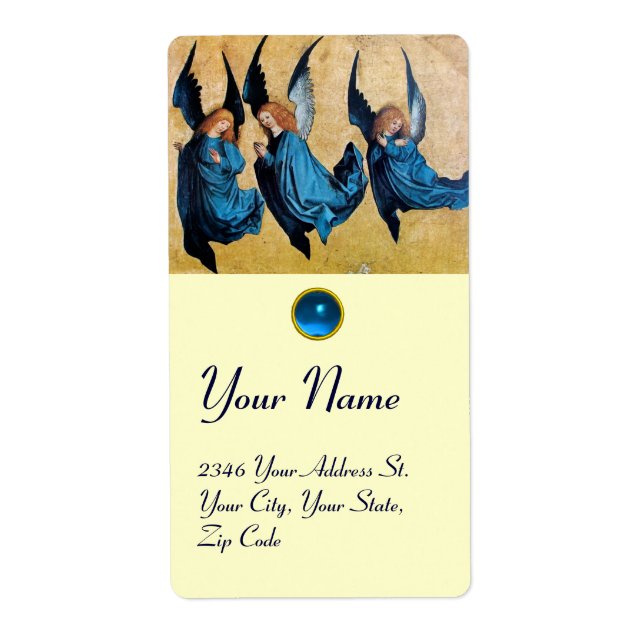 THREE ANGELS IN BLUE, Sapphire (Front)