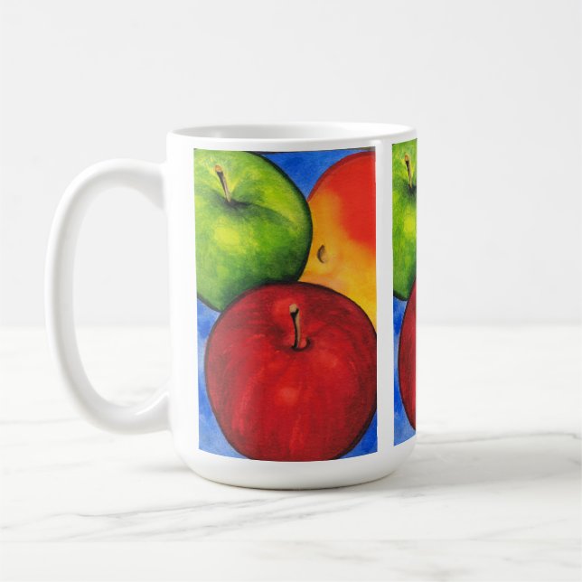 Three Apples Coffee Mug (Left)