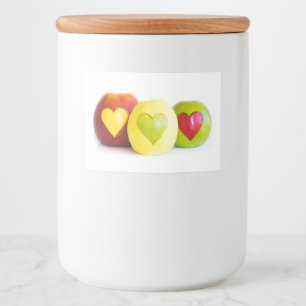 Three apples food label