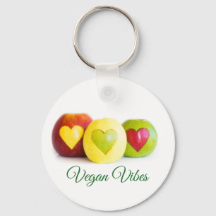 Three apples key ring