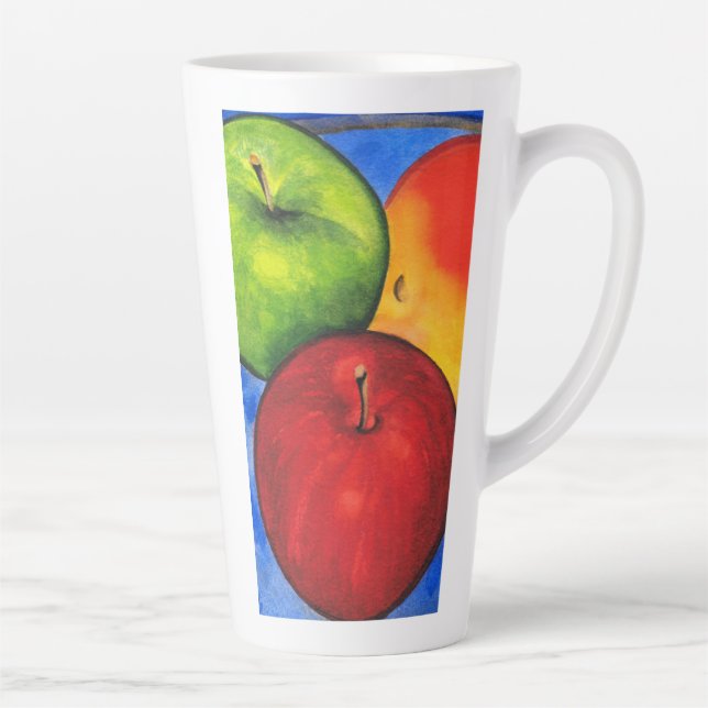 Three Apples Latte Mug (Right)