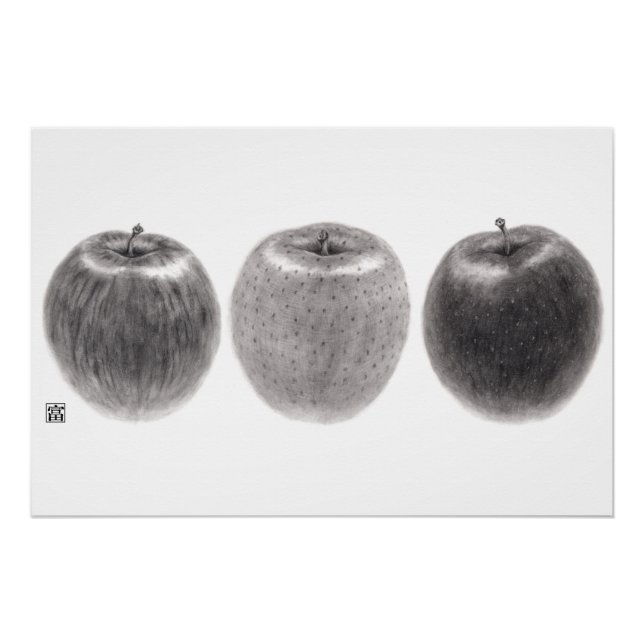 Three Apples Side Poster (Front)