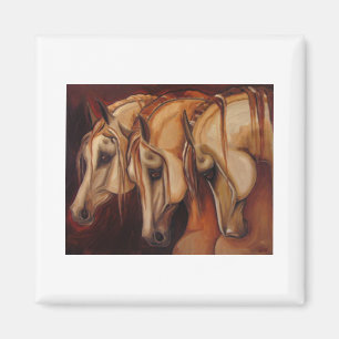 Three Arabians Magnet