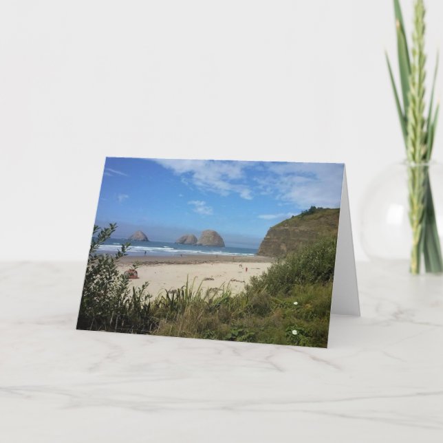 Three Arch Rocks, Oceanside, OR Card (Front)