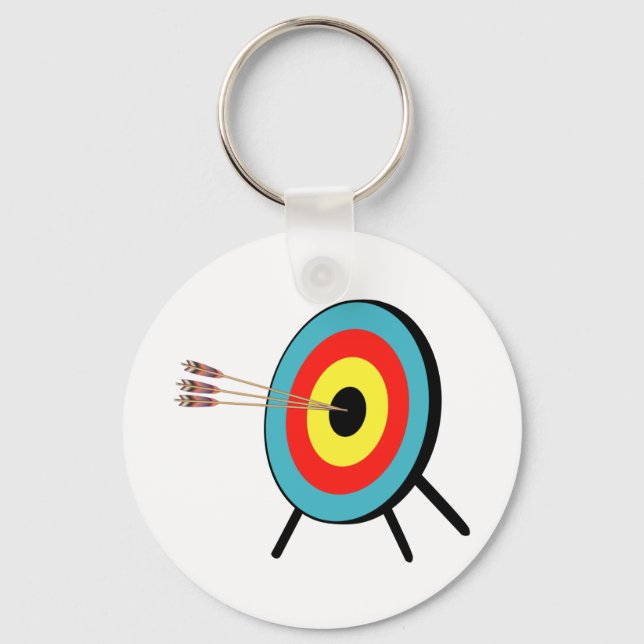 Three Arrow Bullseye Key Ring (Front)