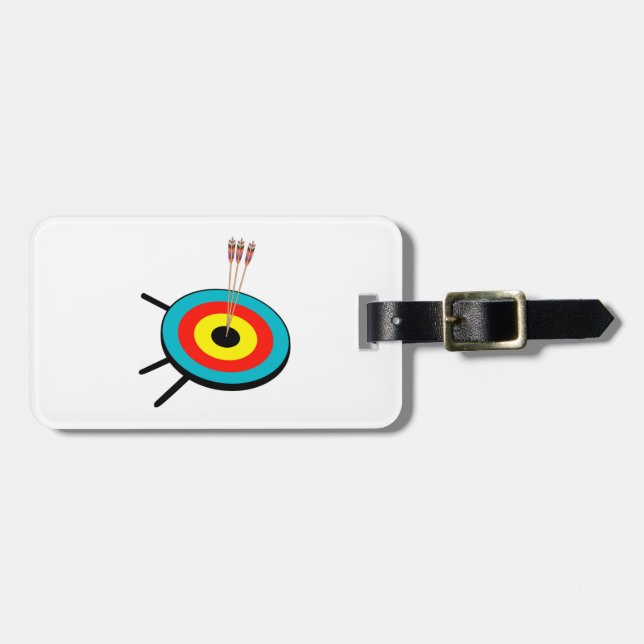 Three Arrow Bullseye Luggage Tag (Front Horizontal)
