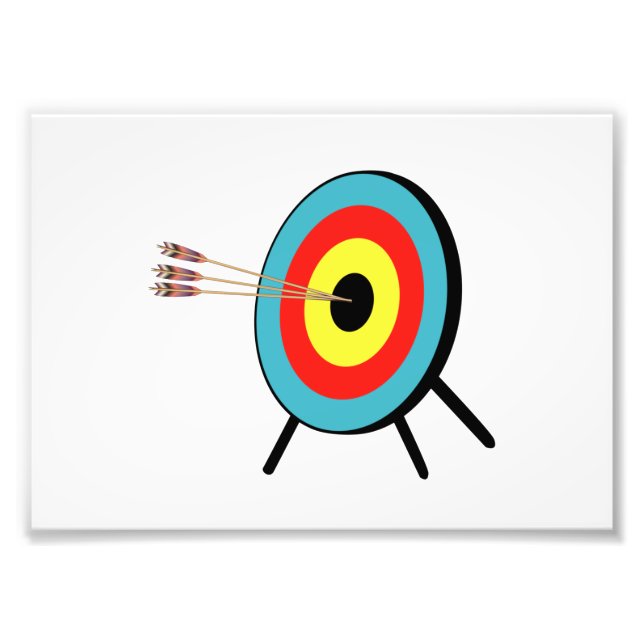 Three Arrow Bullseye Photo Print (Front)