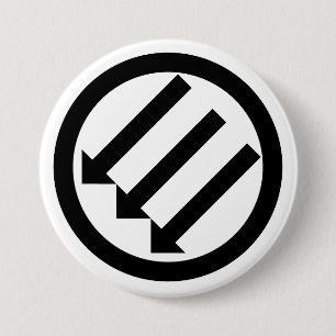 Three Arrows Anti-Fascism 7.5 Cm Round Badge