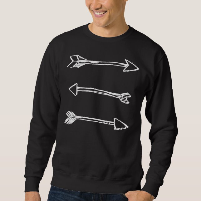 Three Arrows white Sweatshirt (Front)
