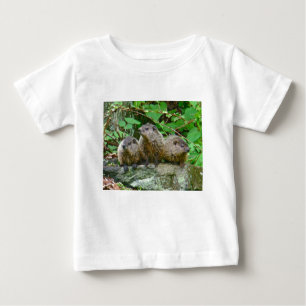 Three Baby Groundhogs Baby T-Shirt