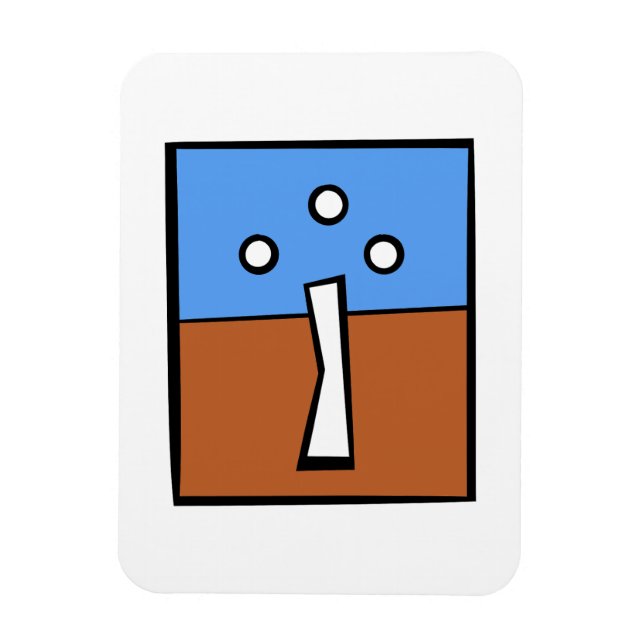 THREE BALL CROSS MAGNET (Vertical)