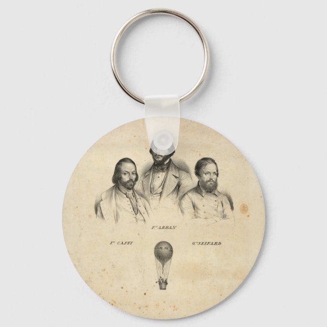 Three Balloonists keychain (Front)