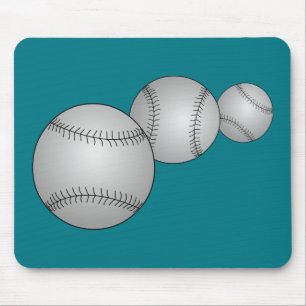 Three Baseballs Mouse Pad