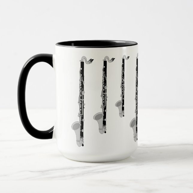 Three Bass Clarinets Mug (Left)