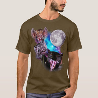 Three Bats Howl at the Moon T-Shirt