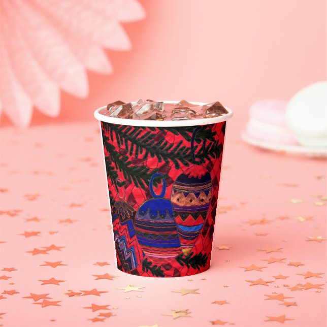 Three baubles Paper cup (Insitu)