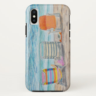 Three Beach Chairs iPhone X Case