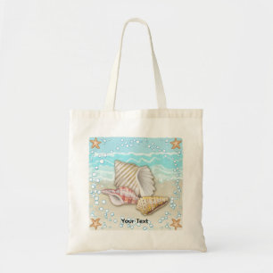 Three Beach Seashells Tote Bag