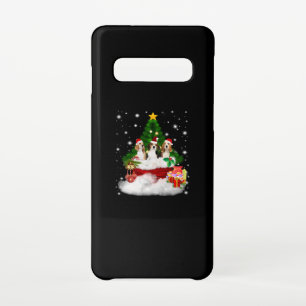 Three Beagles Santa Claus With Christmas Tree Samsung Galaxy Case
