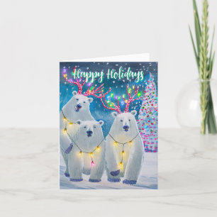 Three Bear's Christmas Holiday Card