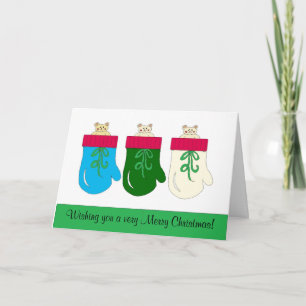 Three Bears Christmas Holiday Card