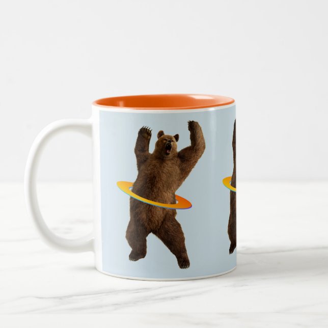 Three Bears Two-Tone Coffee Mug (Left)